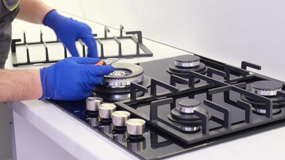 repairing stovetop